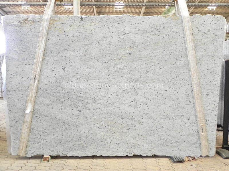 Polished Ivory White Granite Slab for Kitchen Countertop/Vanity Top