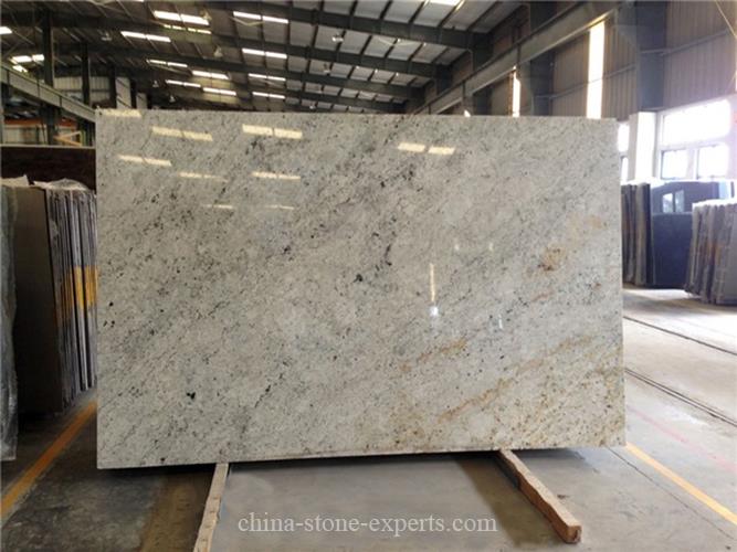 Polished Ivory White Granite Slab for Kitchen Countertop/Vanity Top