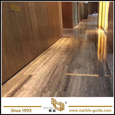 الترافرتين الرمادي الفضي