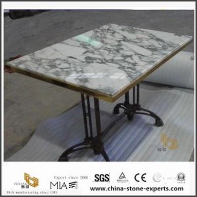 خصم أعلى مائدة الطعام الرخام الإيطالي أرابيسكاتو الحجر