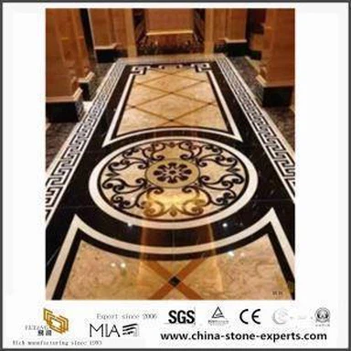 المياه الصالحة للشرب Jet جولة ميدالية الفسيفساء الكلمة بلاط النقش