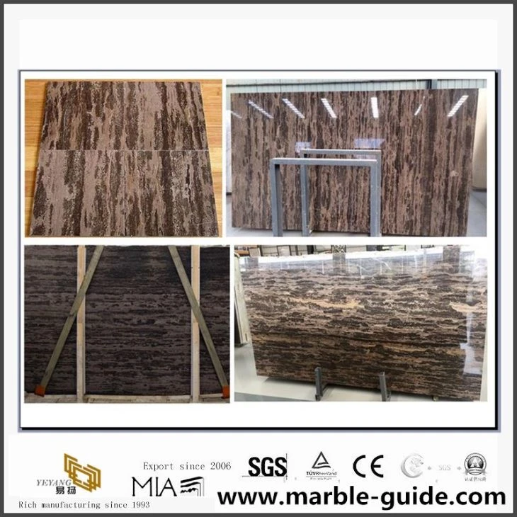 China Golden Beach Marble Slab Brown Marble With Good Price