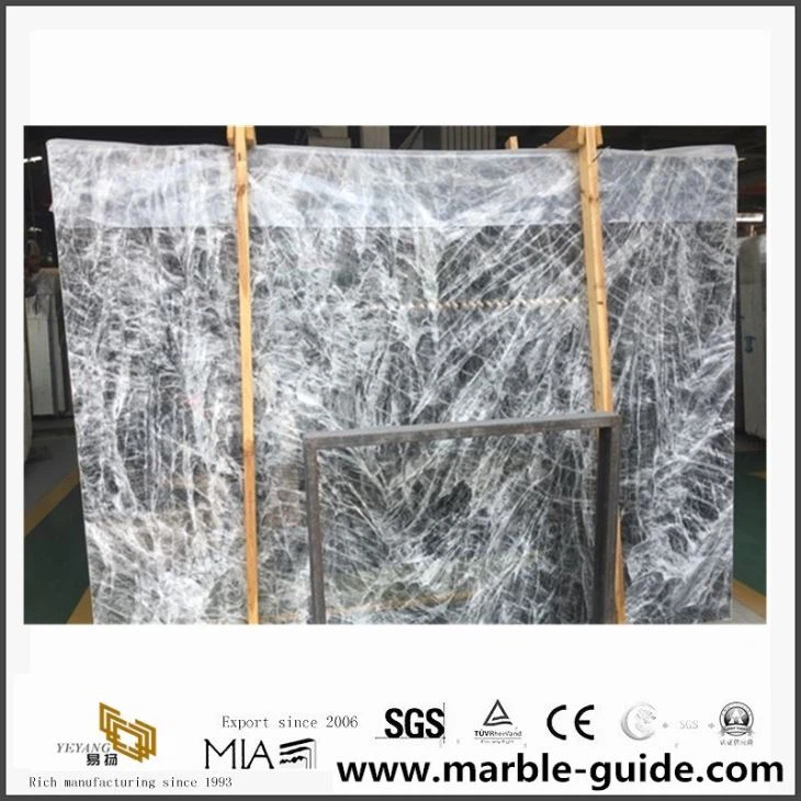 Natural Grey Marble / Snowy Mountain Marble Wall Tiles With Factory Price
