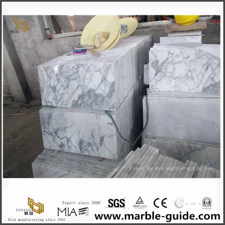 China White Arabescato Marble Polished Tiles