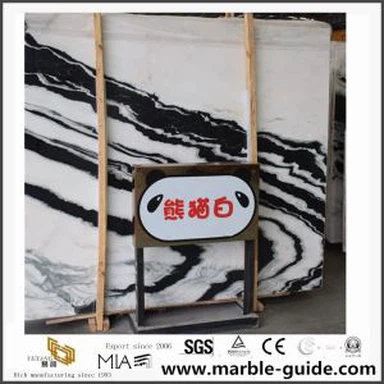 الصين الباندا الرخام الأبيض حجر الرخام ألواح للبلاط الكلمة