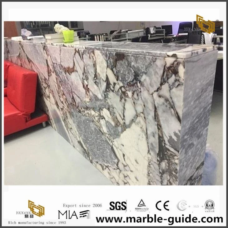 White Titanic Storm Marble Slab For Contertop