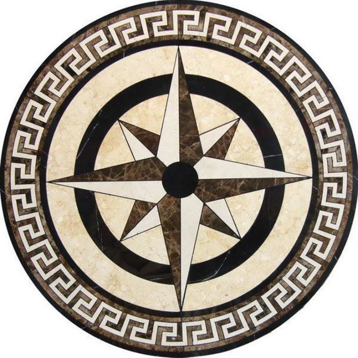 Marble Waterjet Medallion For Flooring