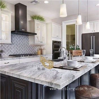 كونترتوب المطبخ الرخام البني الخيال